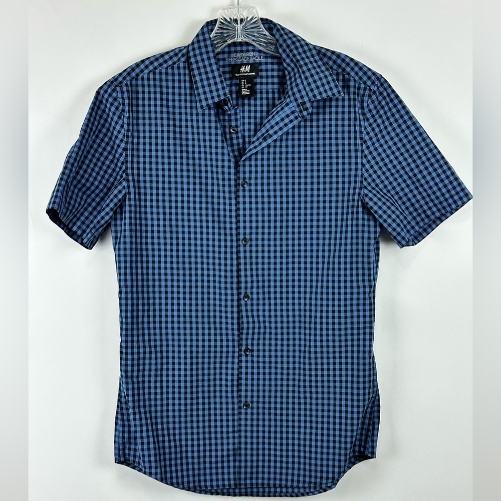 Men's Slim Fit Casual Short Sleeve Button Down Shirt